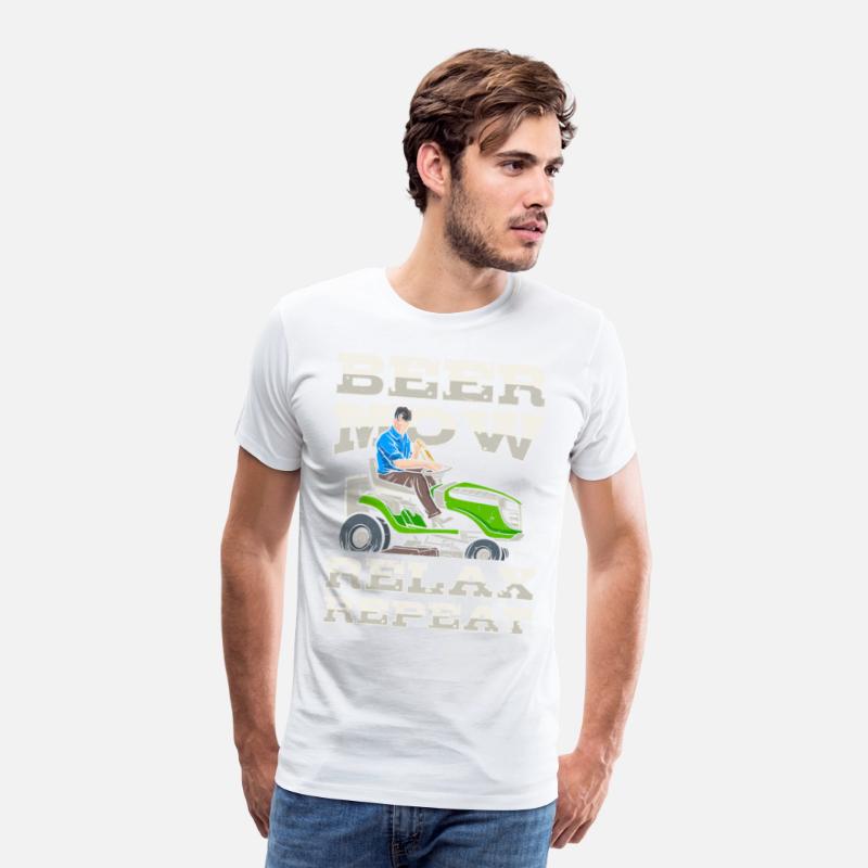 Lawn Mowing Lawn Mower Gardener Gardening Beer