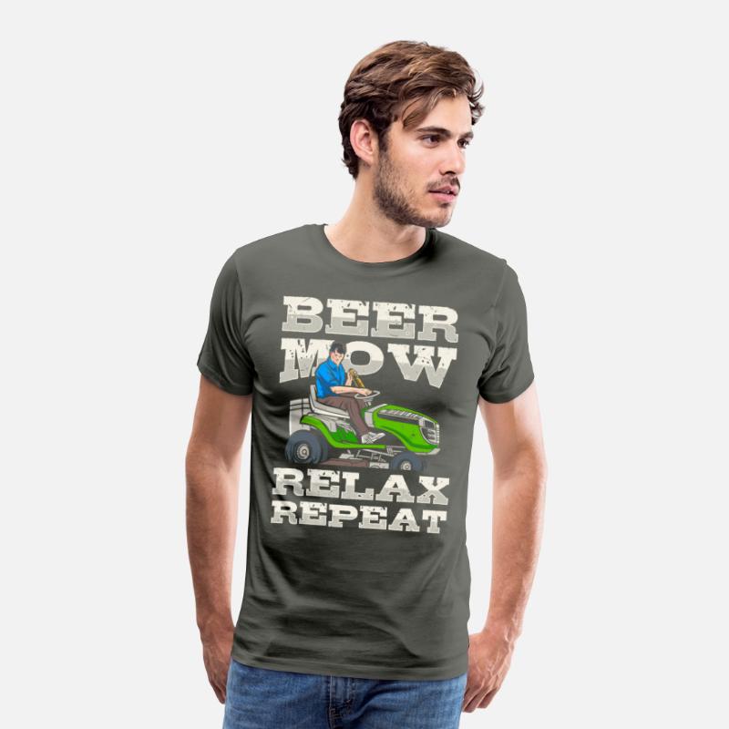 Lawn Mowing Lawn Mower Gardener Gardening Beer
