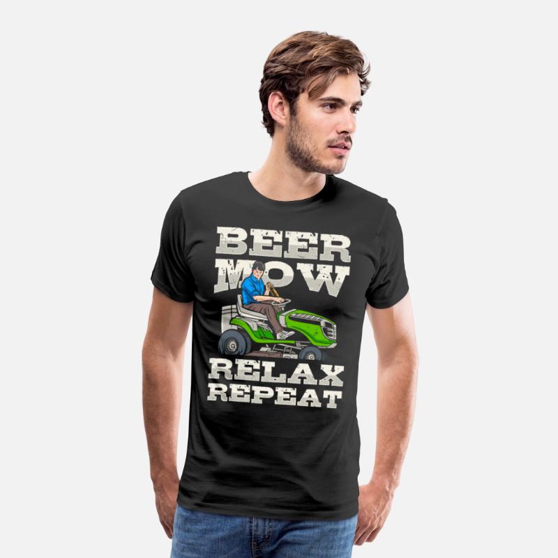 Lawn Mowing Lawn Mower Gardener Gardening Beer