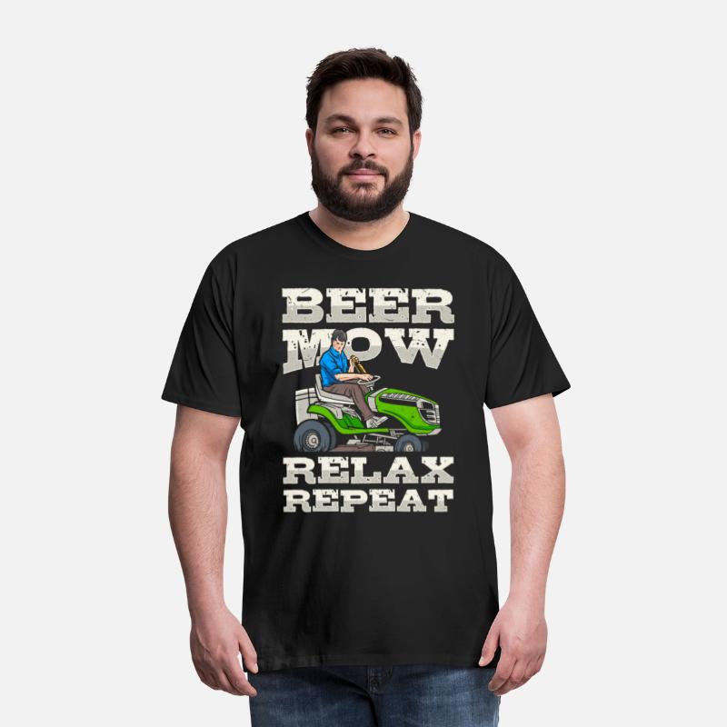 Lawn Mowing Lawn Mower Gardener Gardening Beer