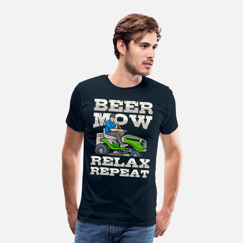 Lawn Mowing Lawn Mower Gardener Gardening Beer