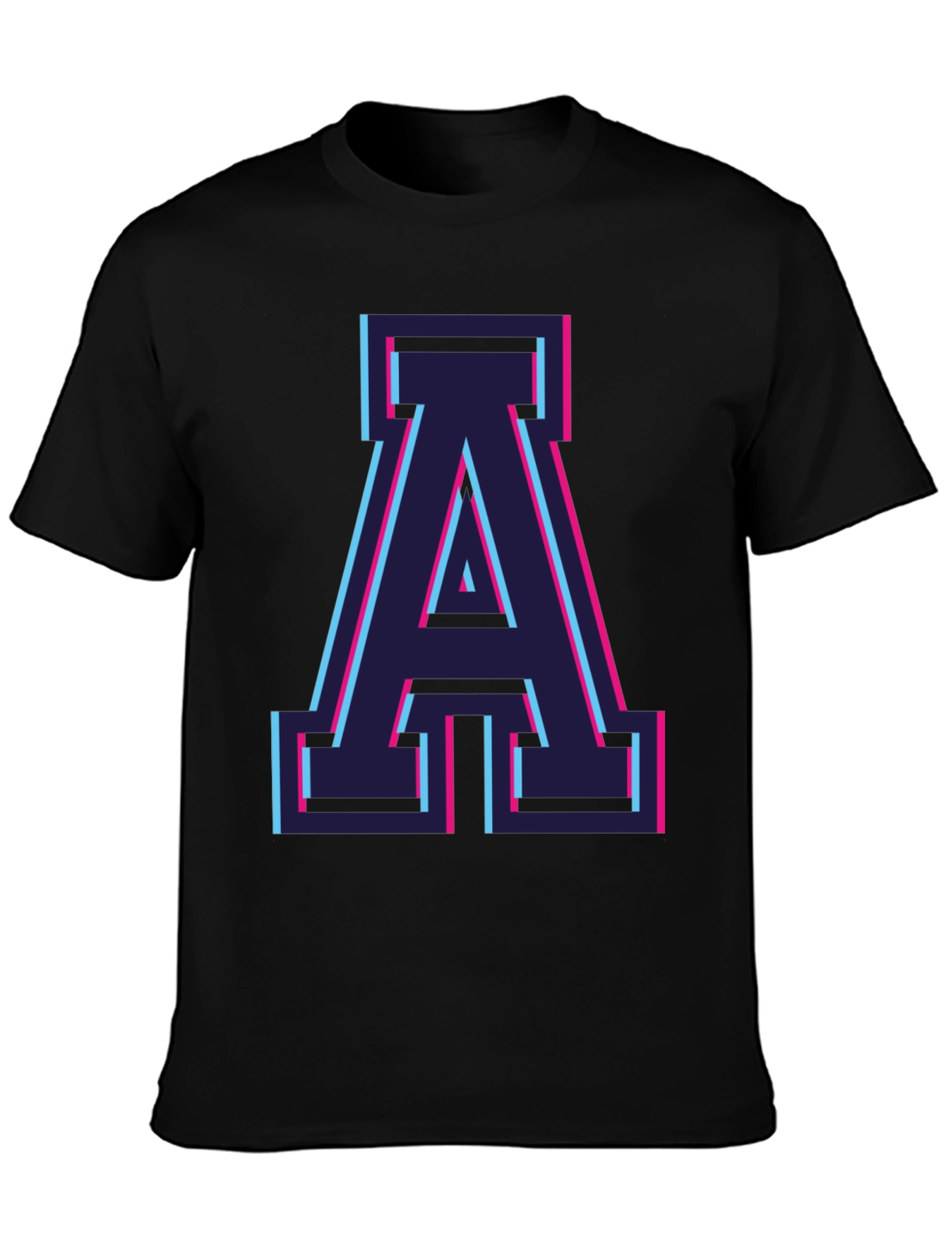 Retro A Letter T-Shirt