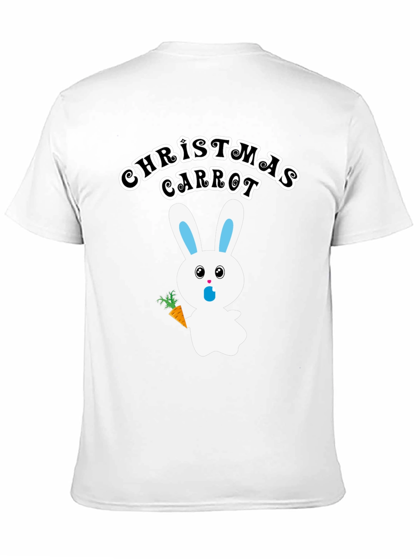 Christmas Carrot Bunny Graphic T-Shirt