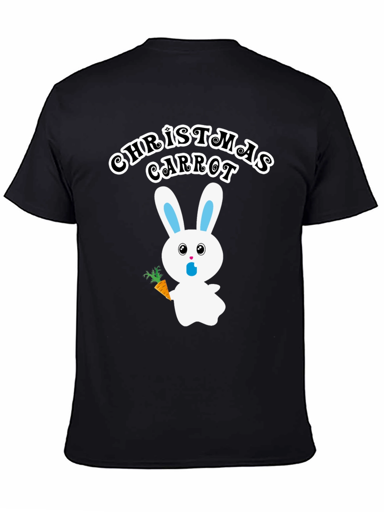 Christmas Carrot Bunny Graphic T-Shirt