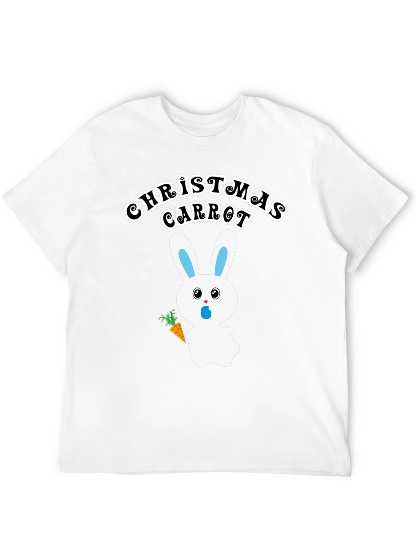 Christmas Carrot Bunny Graphic T-Shirt