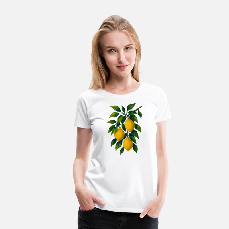 Lemon Branch Watercolor Illustration