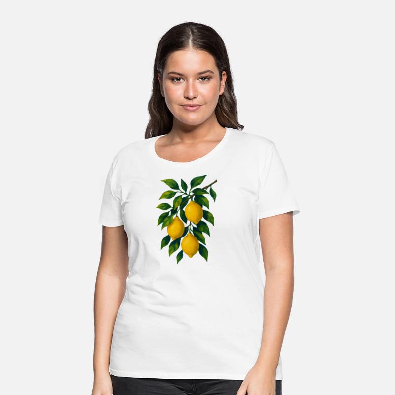 Lemon Branch Watercolor Illustration