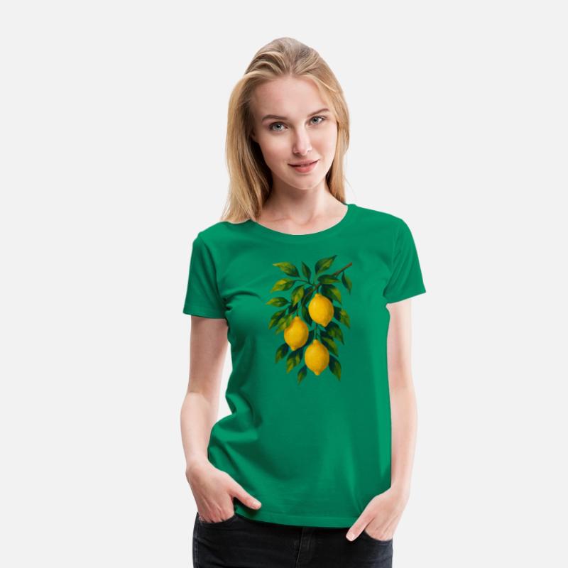Lemon Branch Watercolor Illustration