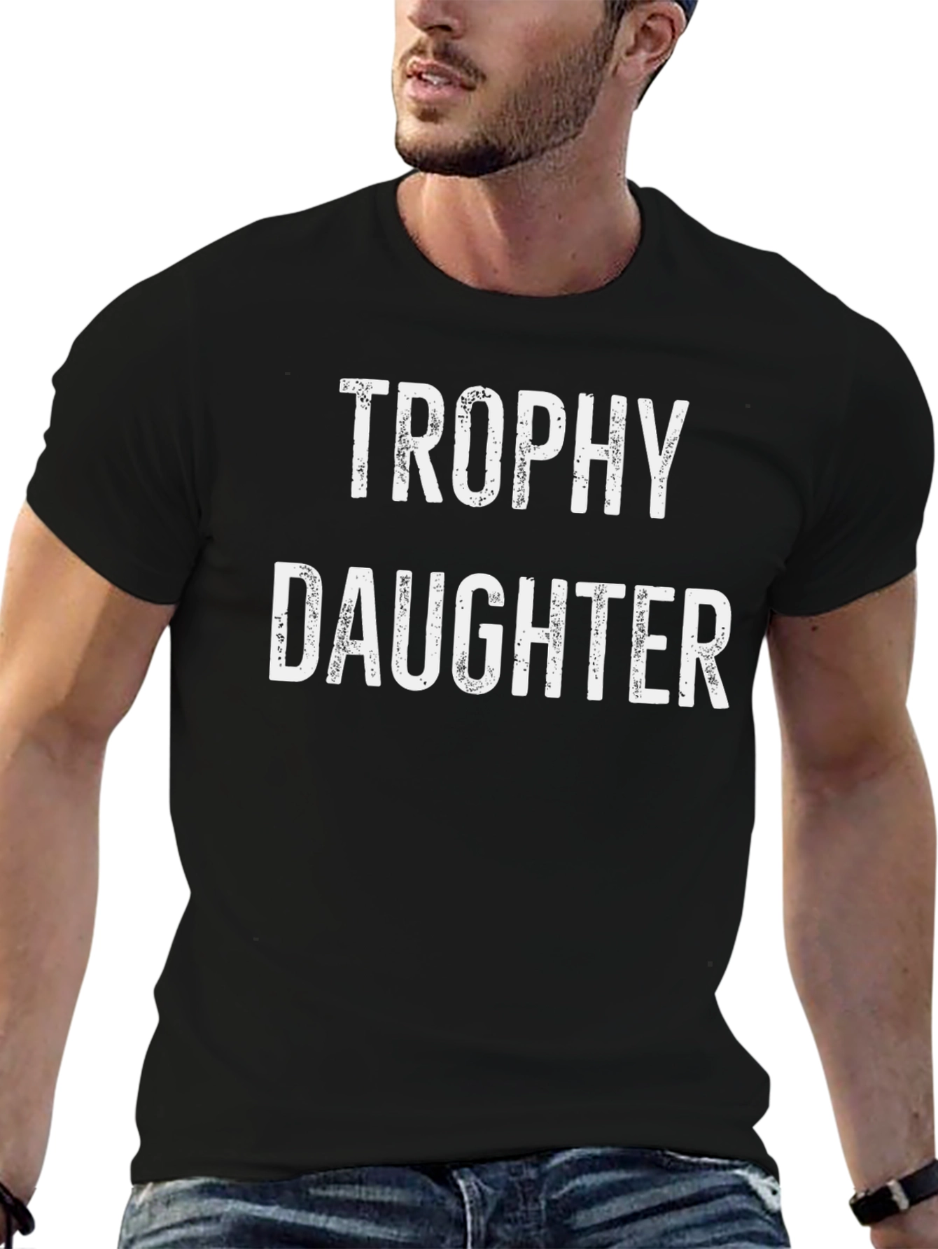 Trophy Daughter Graphic Tee - Dad Gift