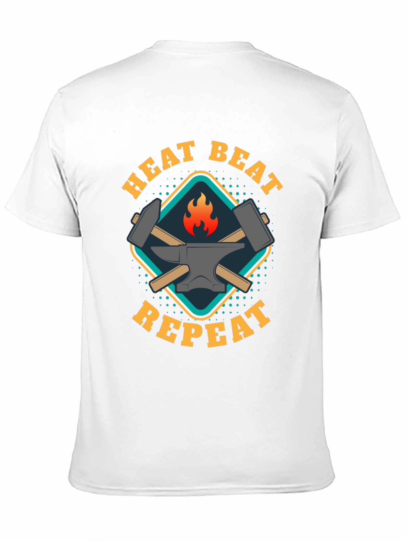 Heat Beat Repeat Black T-Shirt
