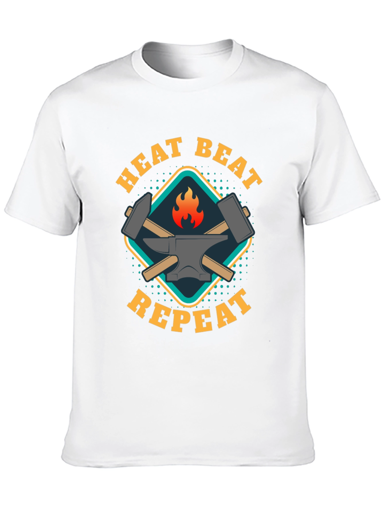 Heat Beat Repeat Black T-Shirt