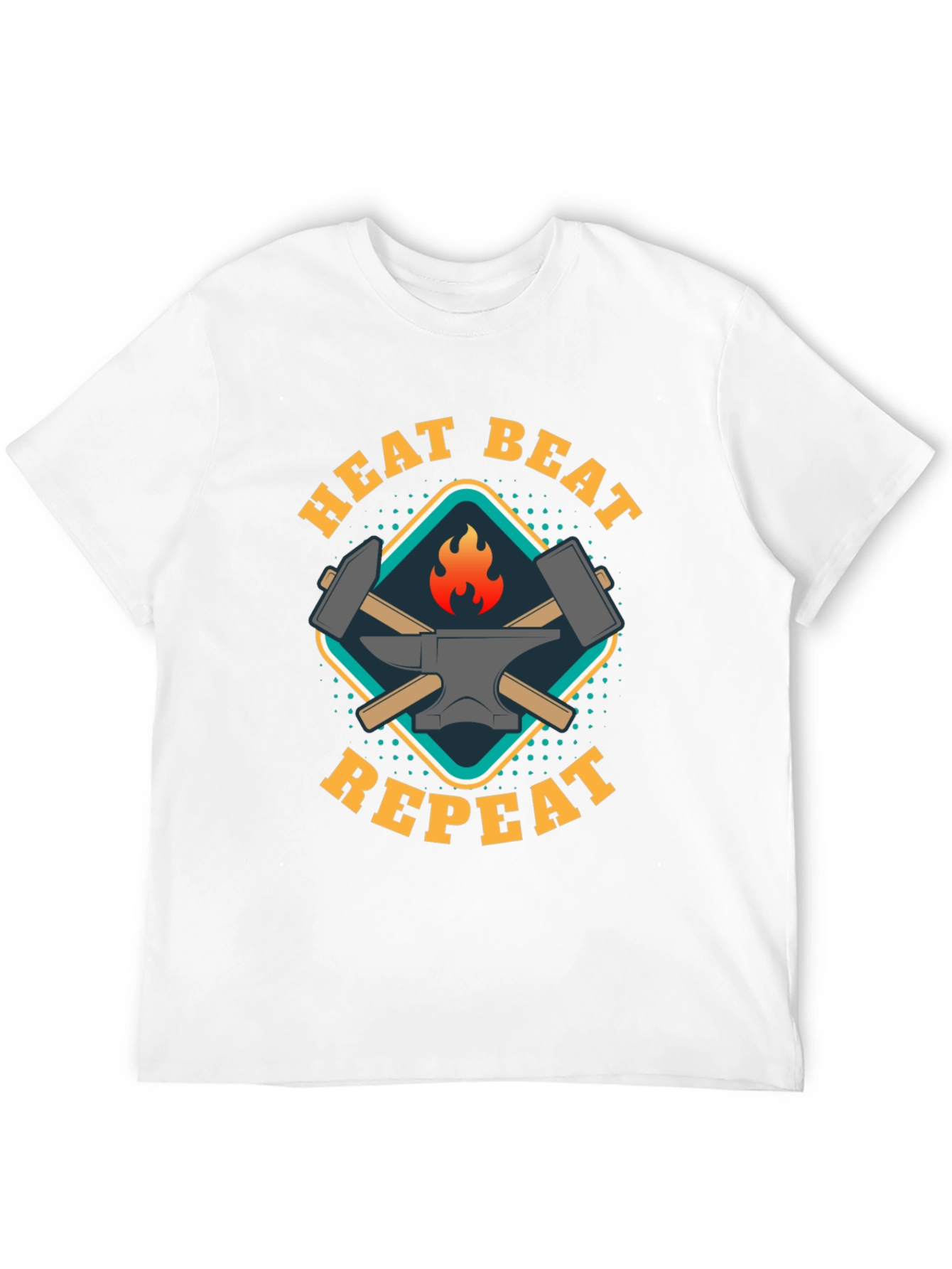 Heat Beat Repeat Black T-Shirt