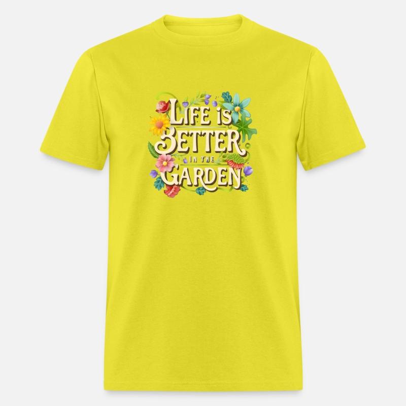 Life is better in the garden vintage design