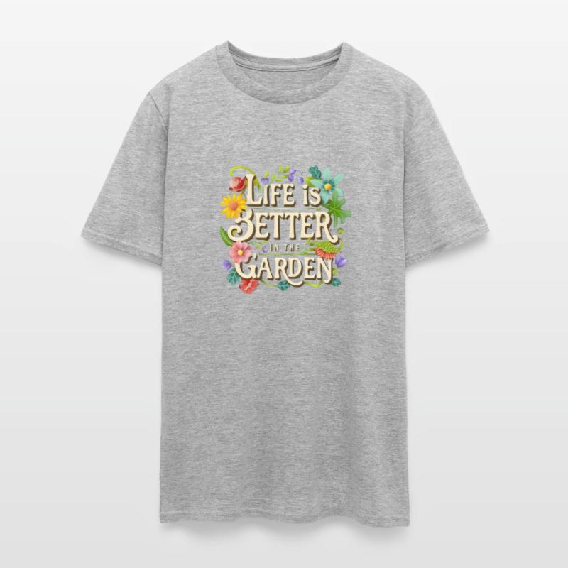 Life is better in the garden vintage design