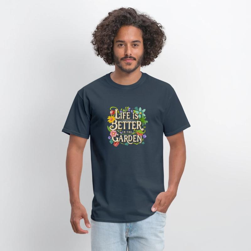 Life is better in the garden vintage design