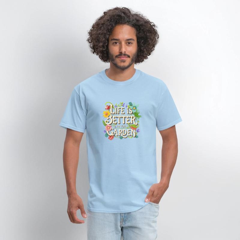 Life is better in the garden vintage design