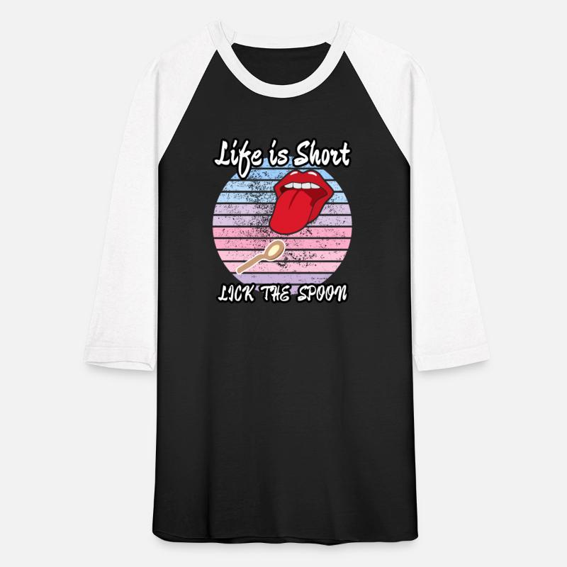 Life is Short Lick The Spoon Funny Kitchen Sign