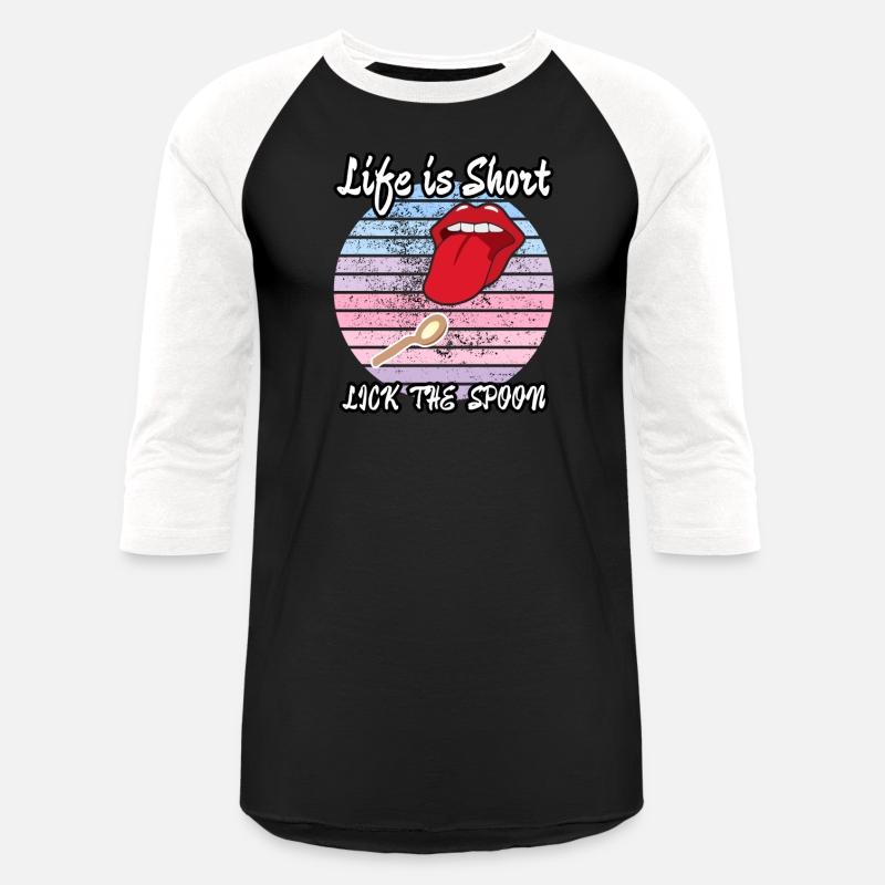Life is Short Lick The Spoon Funny Kitchen Sign