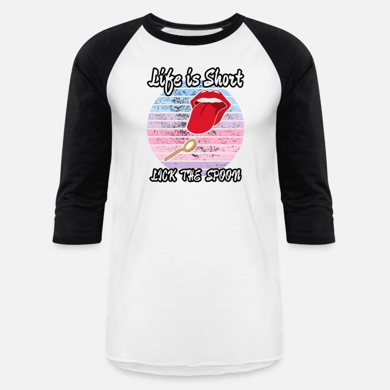 Life is Short Lick The Spoon Funny Kitchen Sign