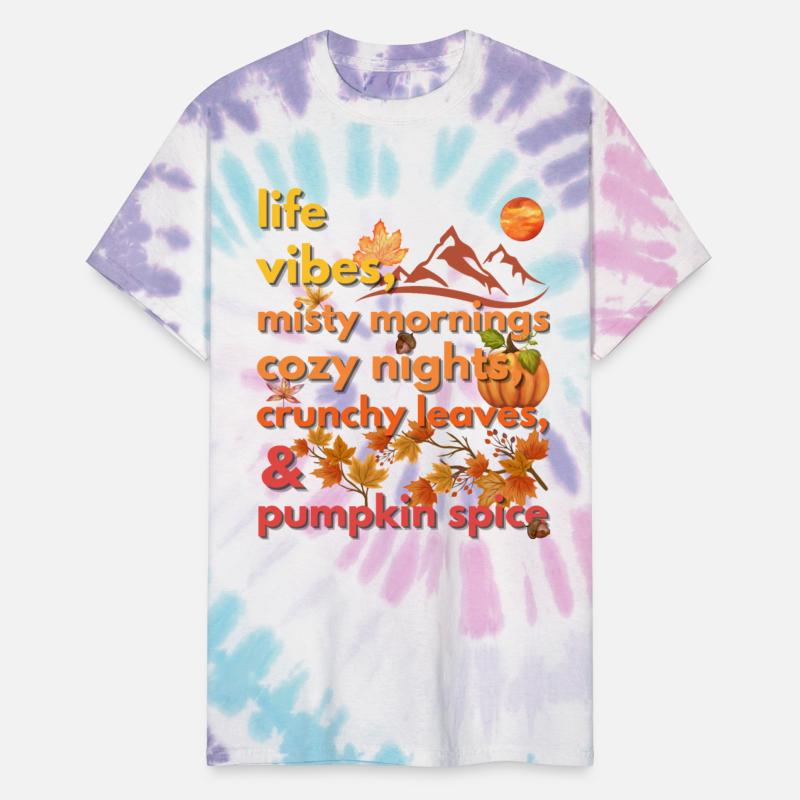 life vibes misty mornings cozy nights crunchy