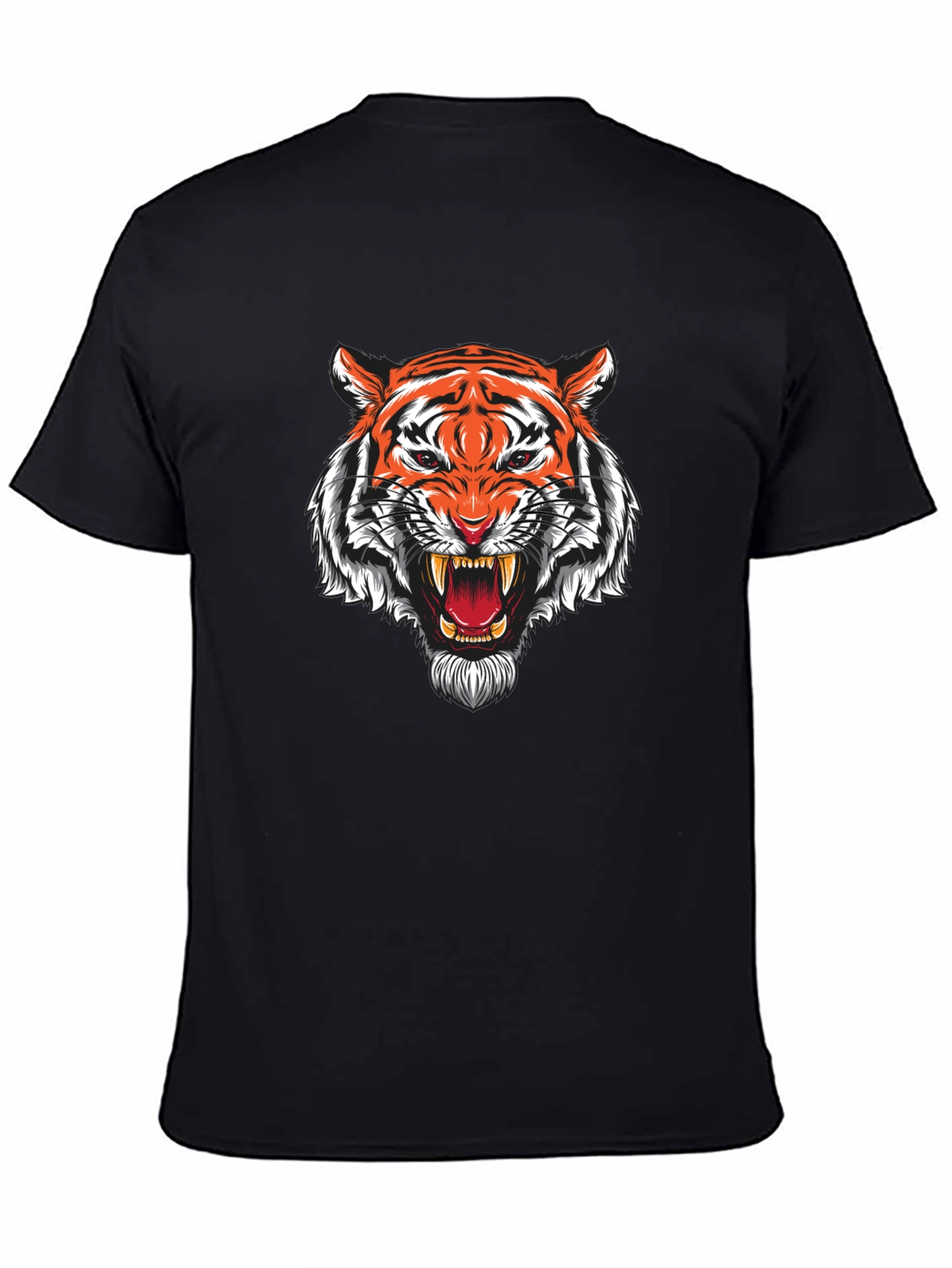 Roaring Tiger Graphic Black T-Shirt