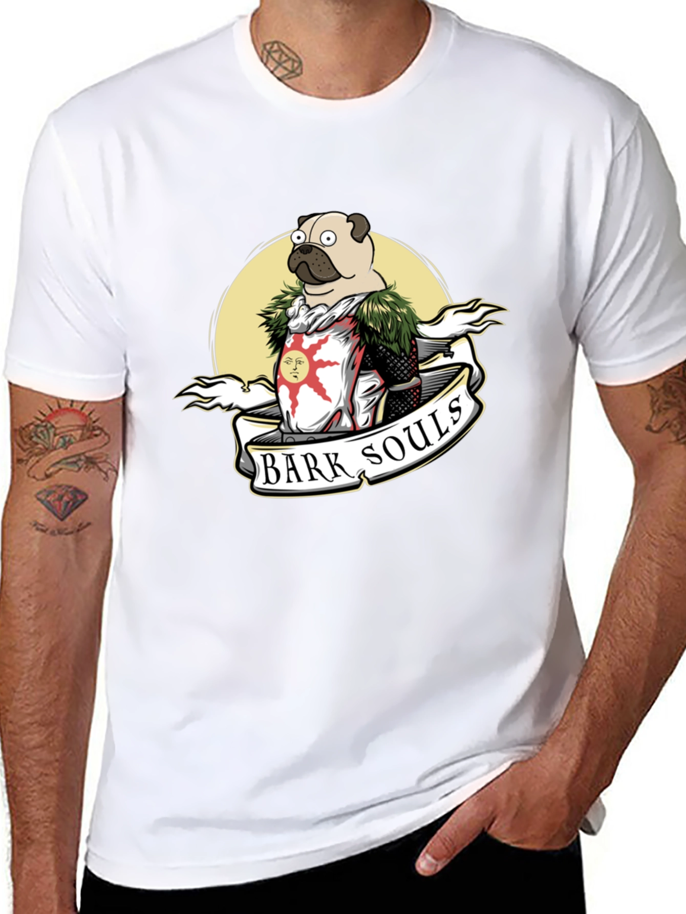 Bark Souls Funny Pug T-Shirt