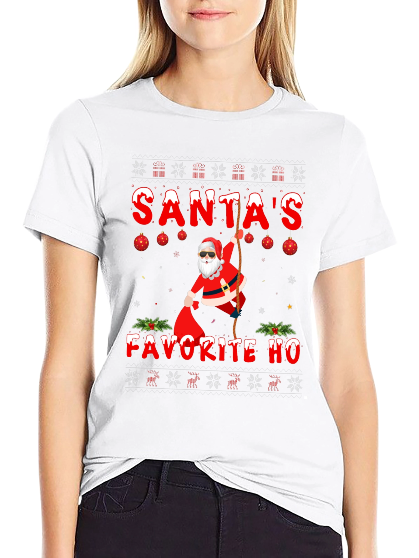 Santas Favorite HO Christmas T-Shirt