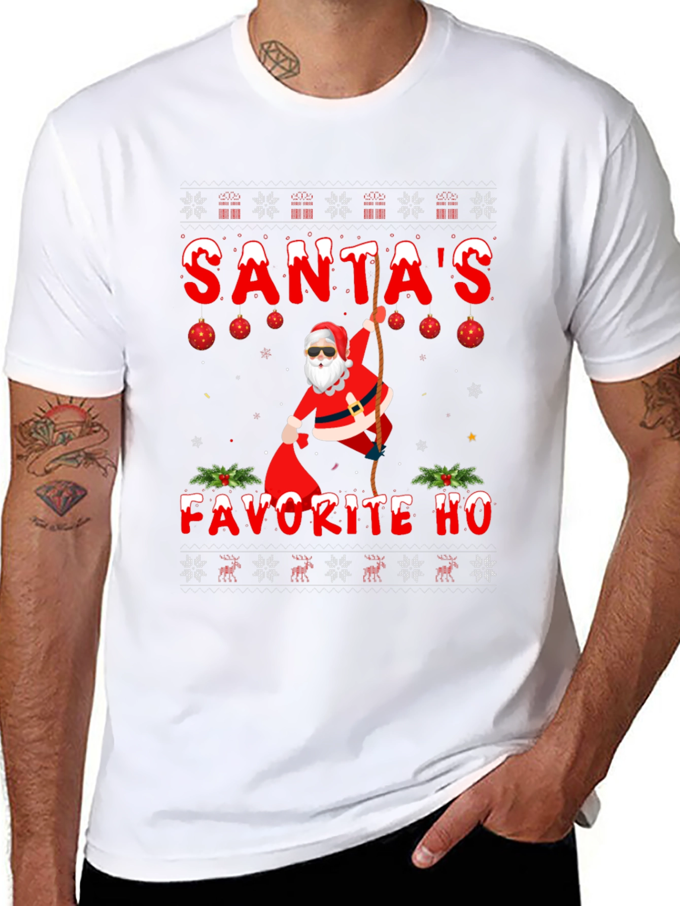 Santas Favorite HO Christmas T-Shirt