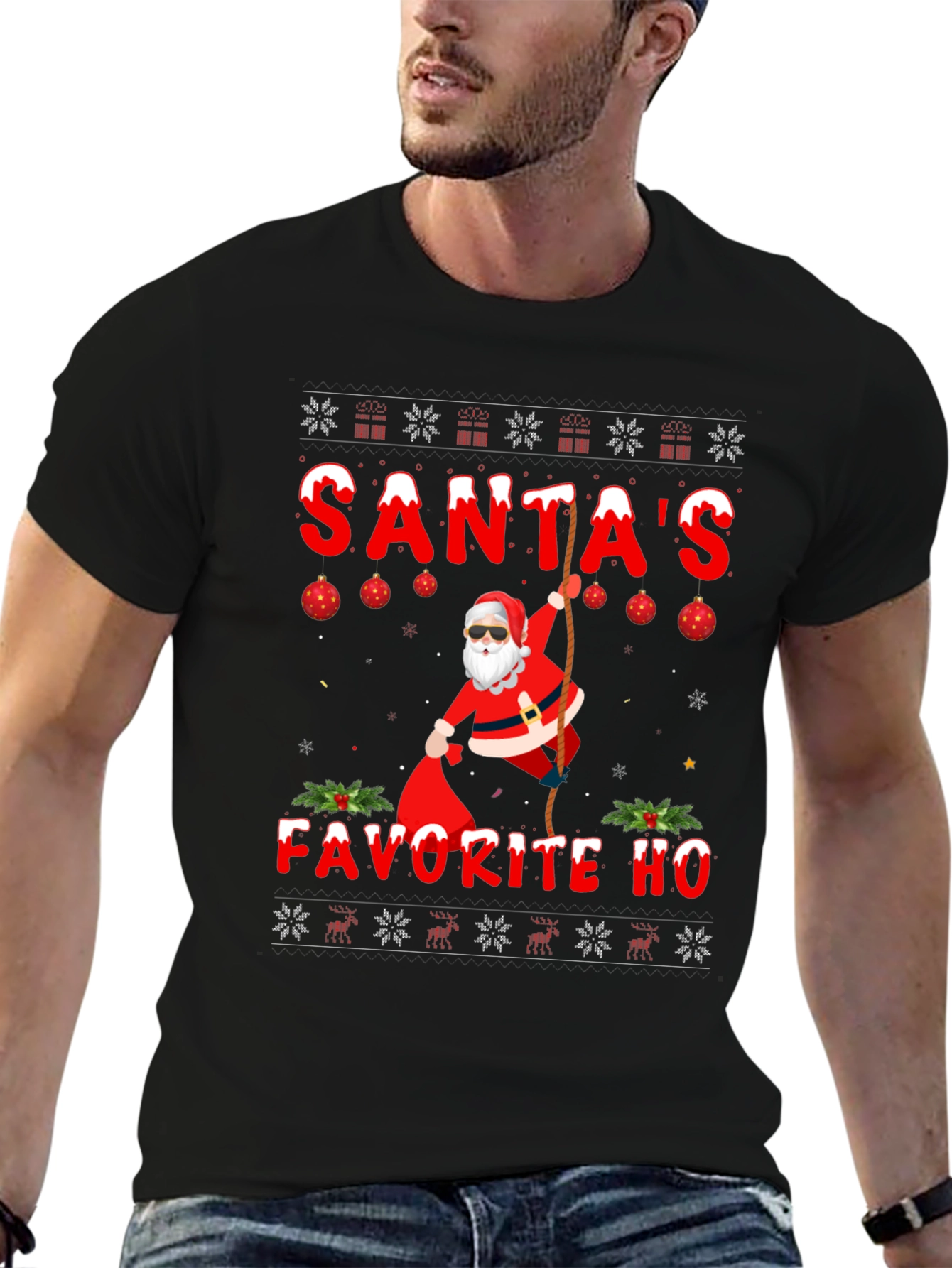 Santas Favorite HO Christmas T-Shirt