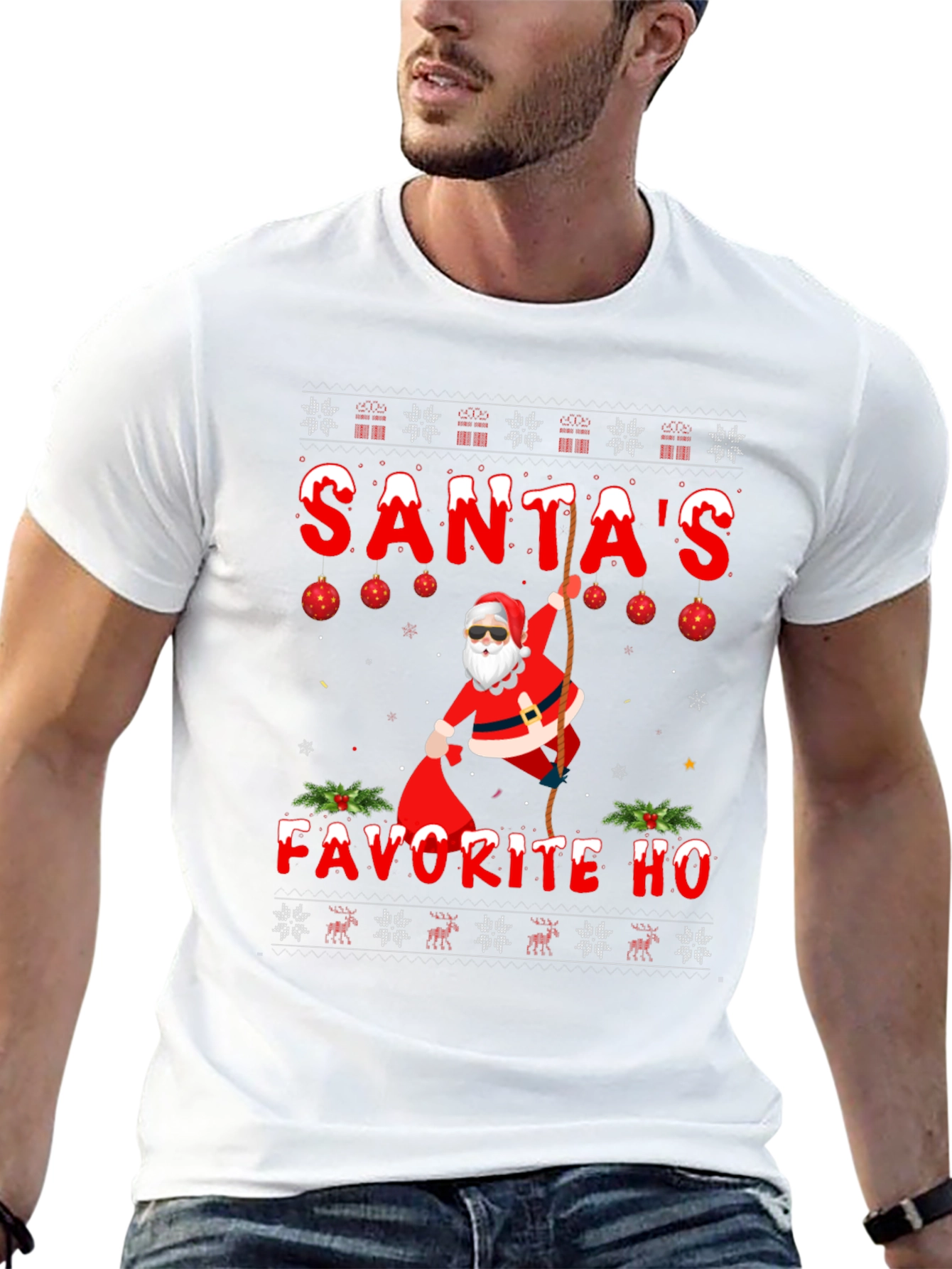 Santas Favorite HO Christmas T-Shirt