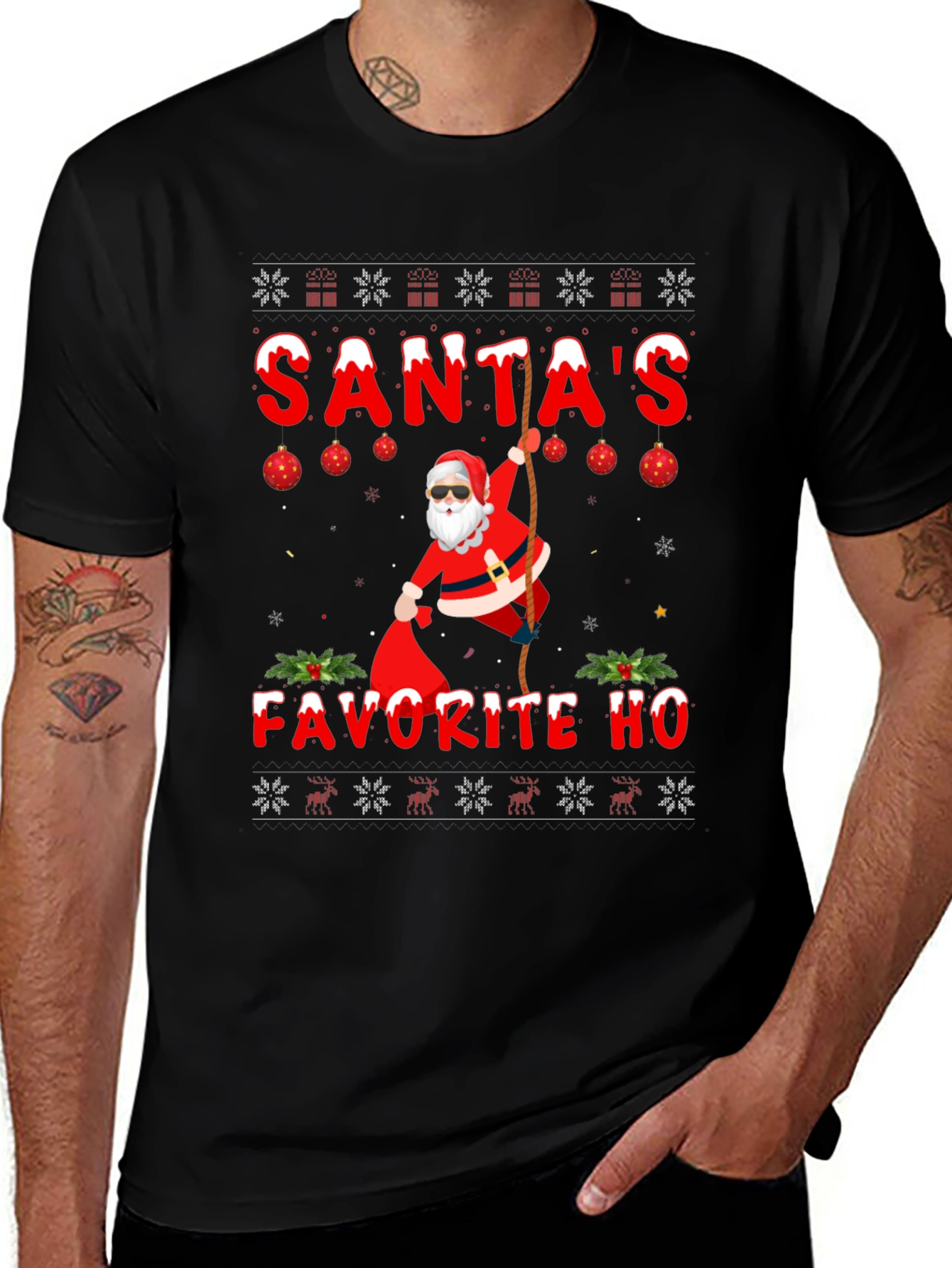 Santas Favorite HO Christmas T-Shirt