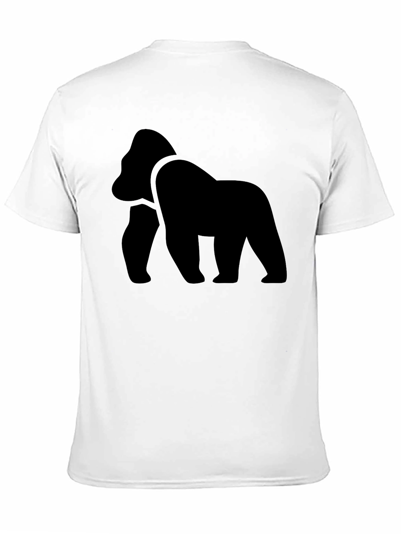 Black Gorilla Graphic Tee - Mens Crew Neck