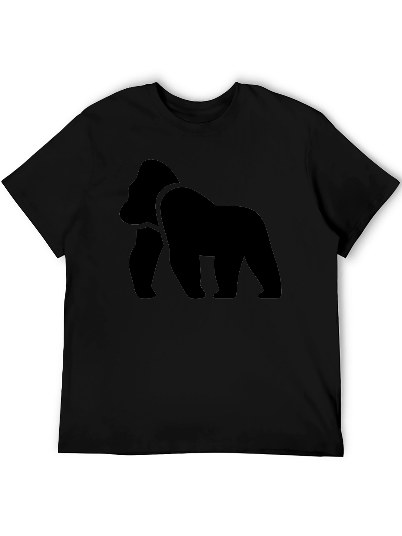 Black Gorilla Graphic Tee - Mens Crew Neck