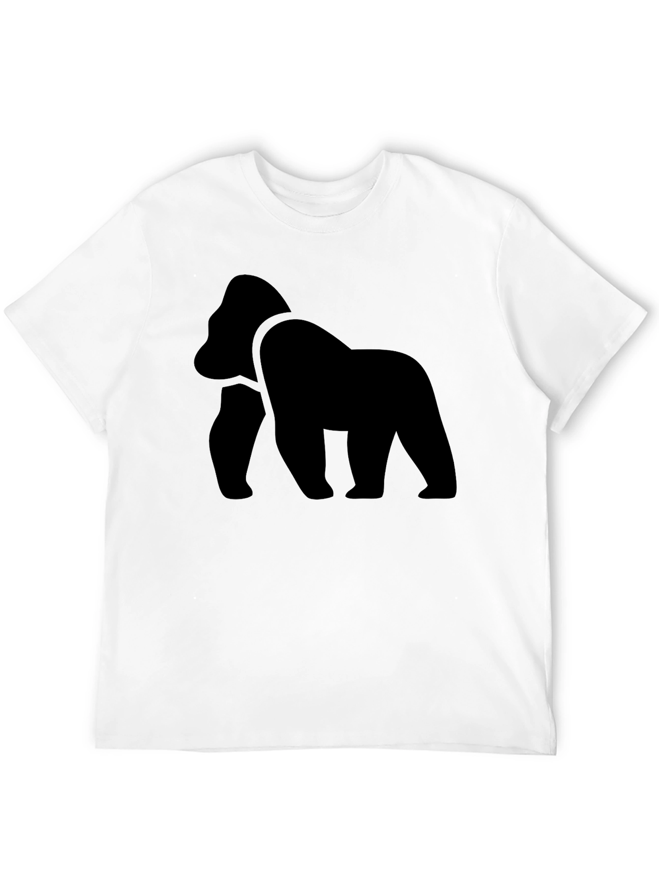 Black Gorilla Graphic Tee - Mens Crew Neck