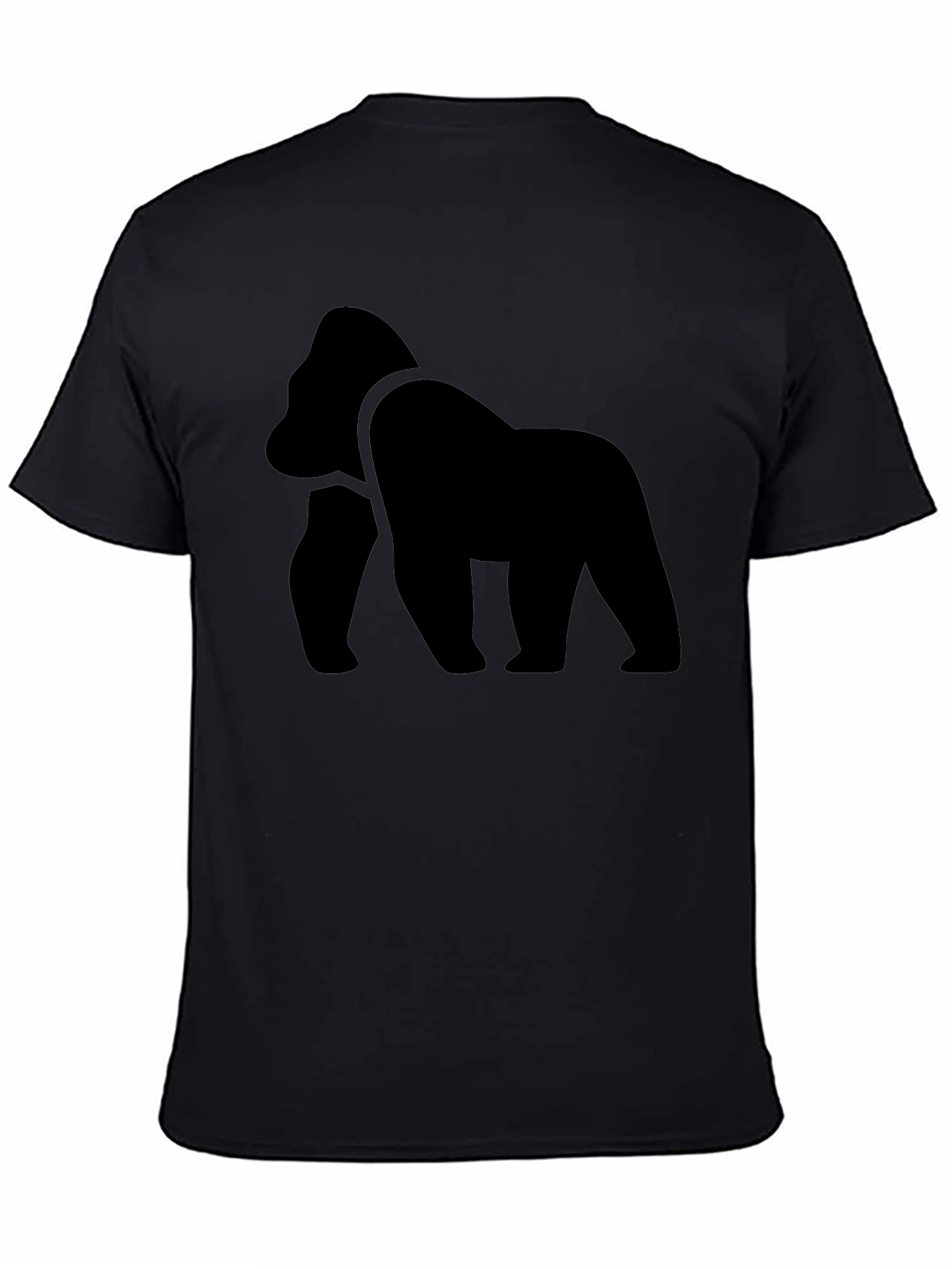 Black Gorilla Graphic Tee - Mens Crew Neck