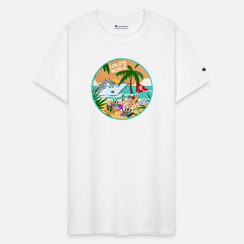 Lolo's world beach palm tree poker card