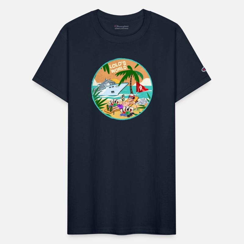Lolo's world beach palm tree poker card