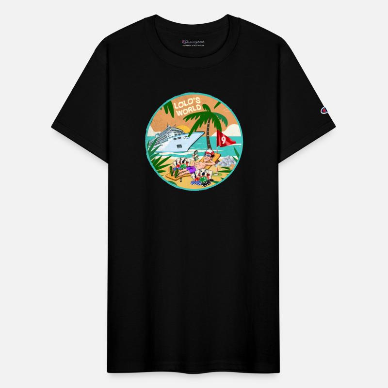 Lolo's world beach palm tree poker card