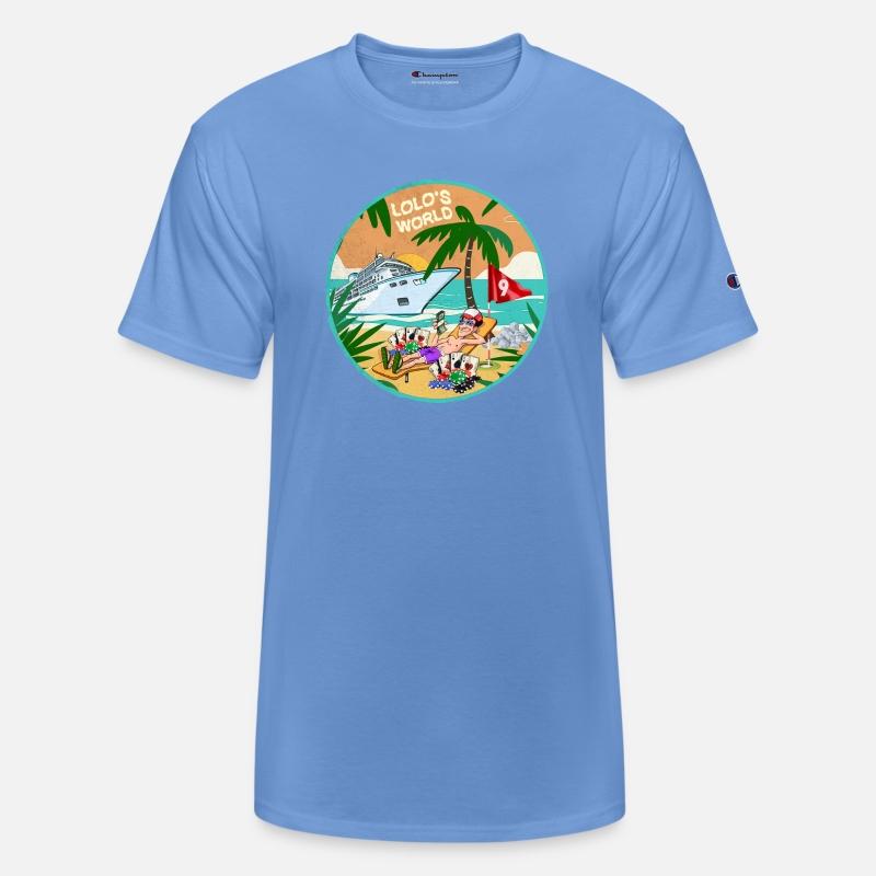 Lolo's world beach palm tree poker card