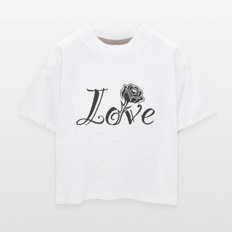 Love Blossoms: Typography with a Built-in Rose