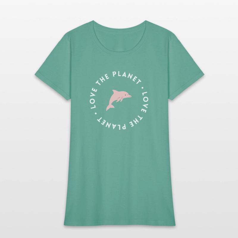 love the planet dolphin design