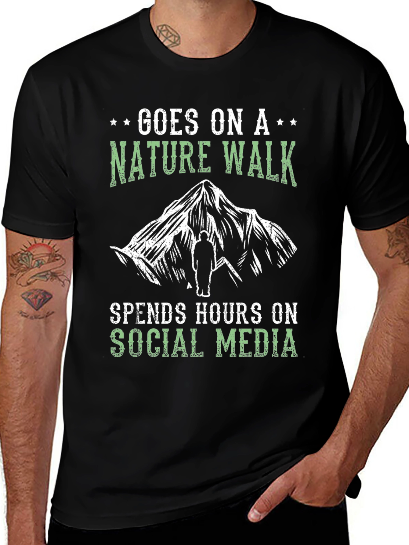 Nature Walk Social Media T-Shirt
