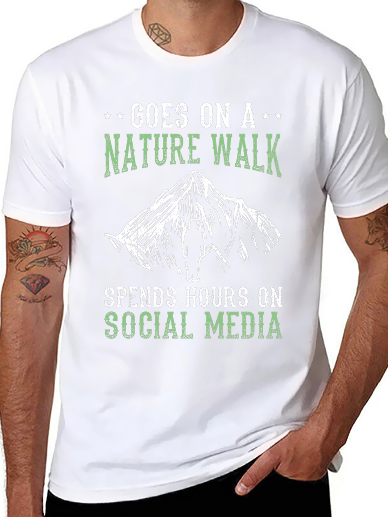 Nature Walk Social Media T-Shirt