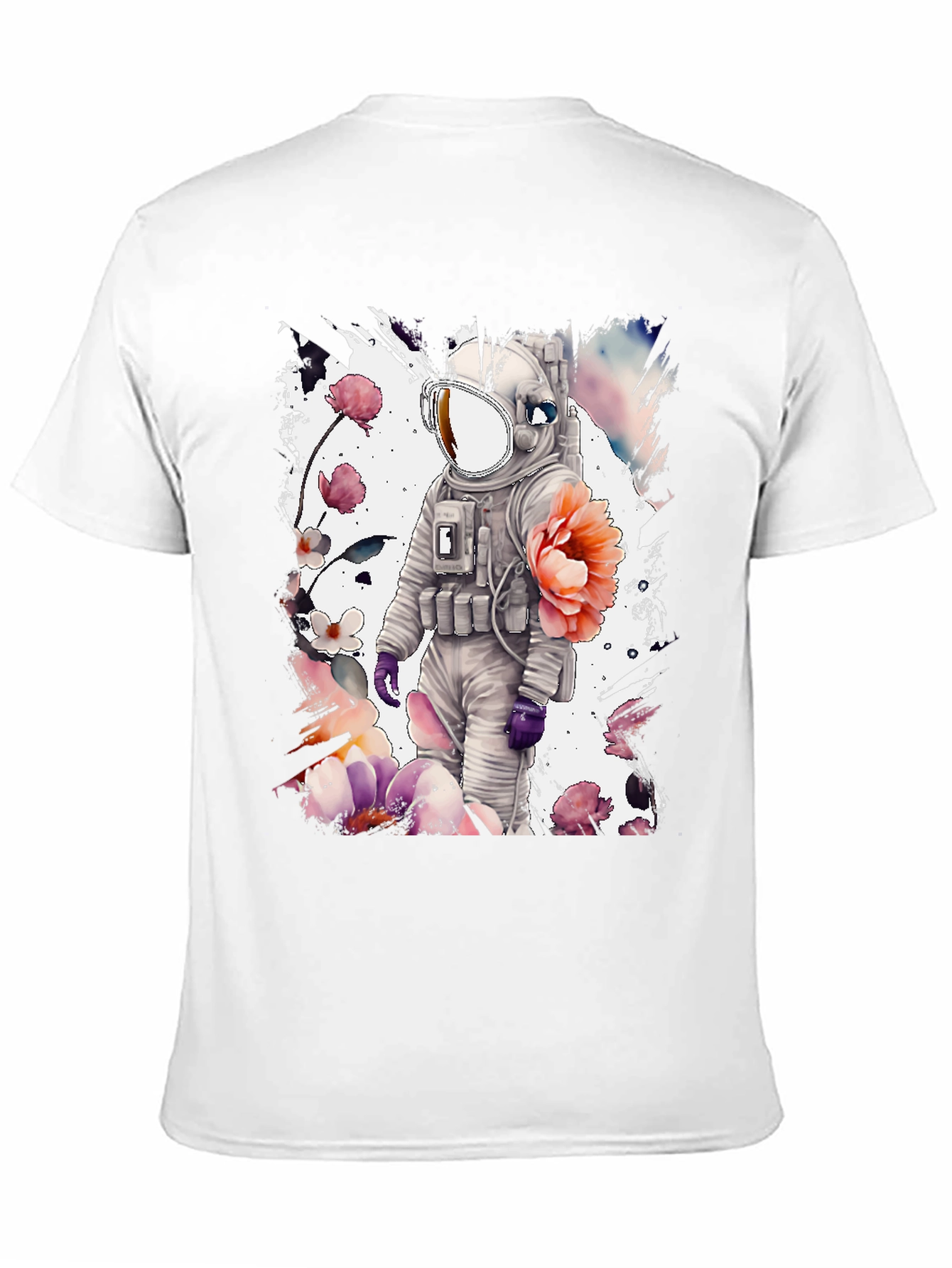Astronaut Floral Graphic T-Shirt