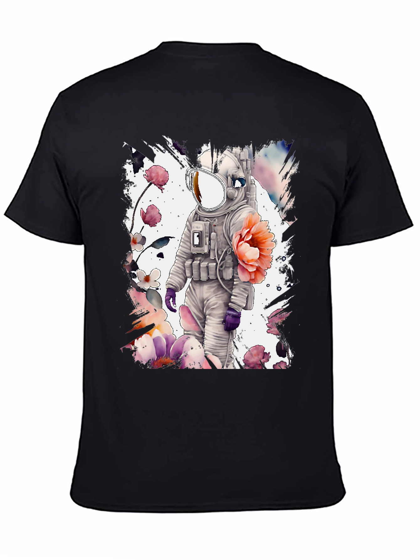 Astronaut Floral Graphic T-Shirt