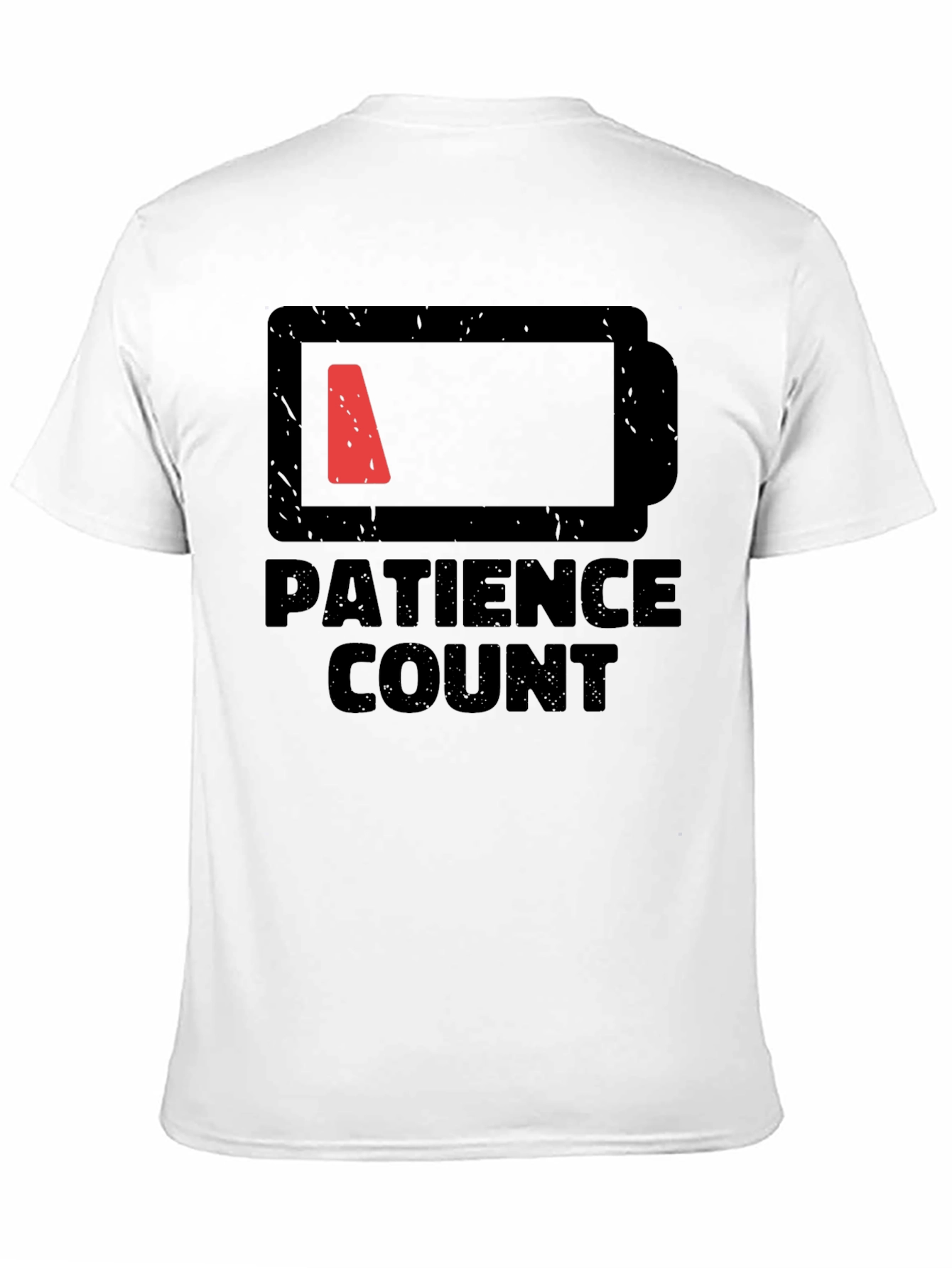 Patience Count Low Battery Graphic Tee