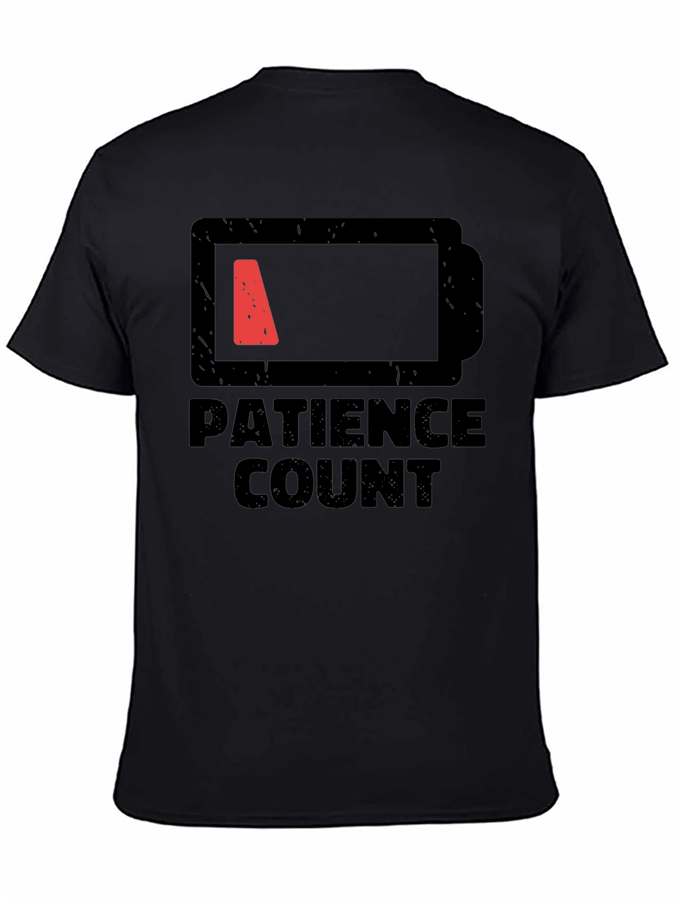 Patience Count Low Battery Graphic Tee