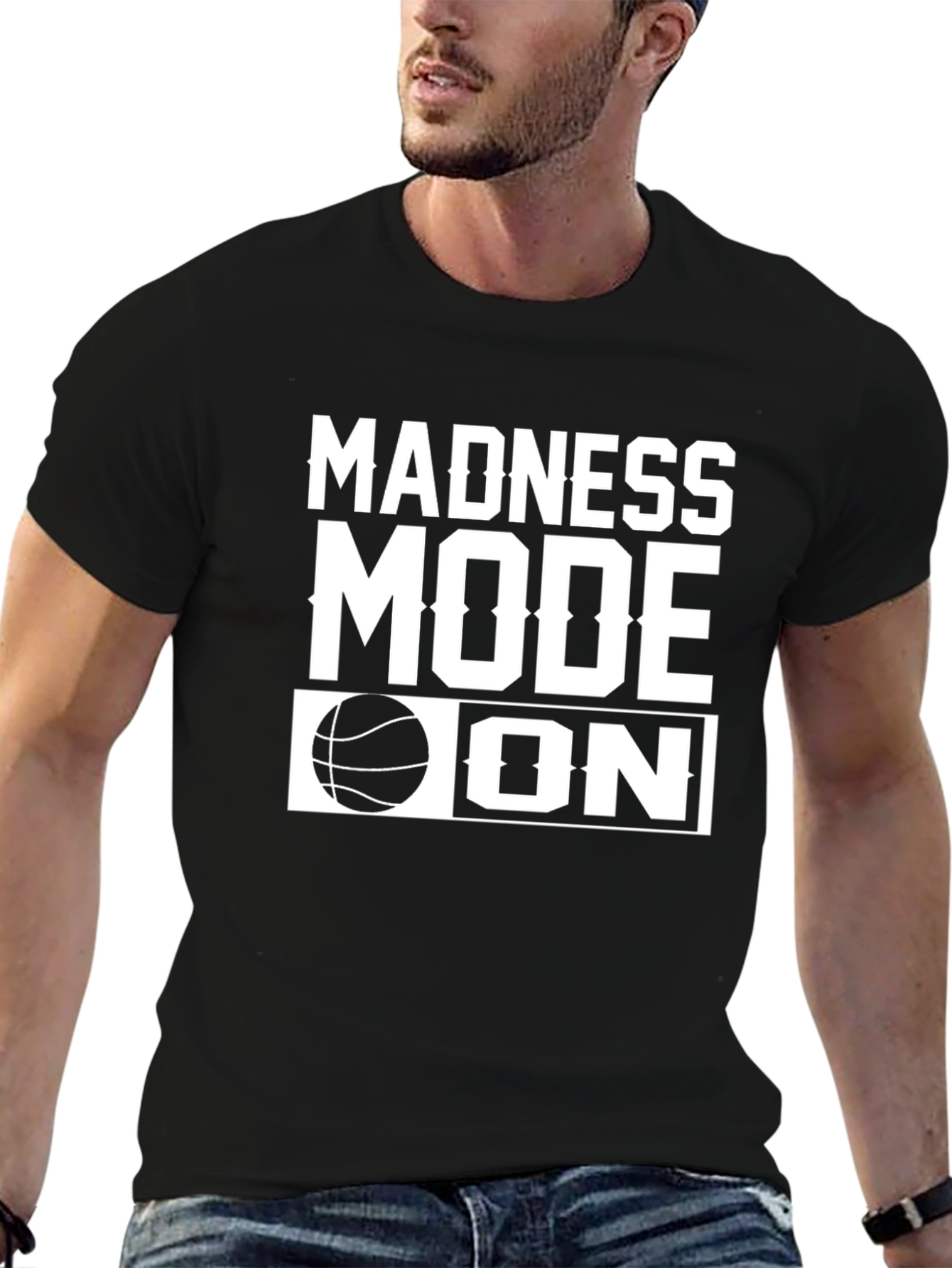 Madness Mode On Basketball Graphic Tee