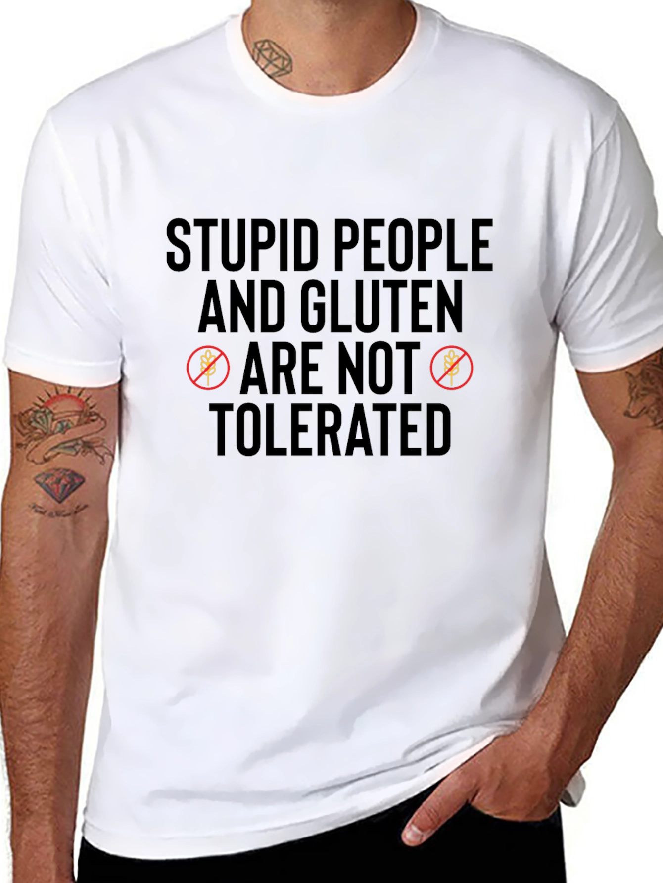 Funny Gluten-Free Slogan T-Shirt