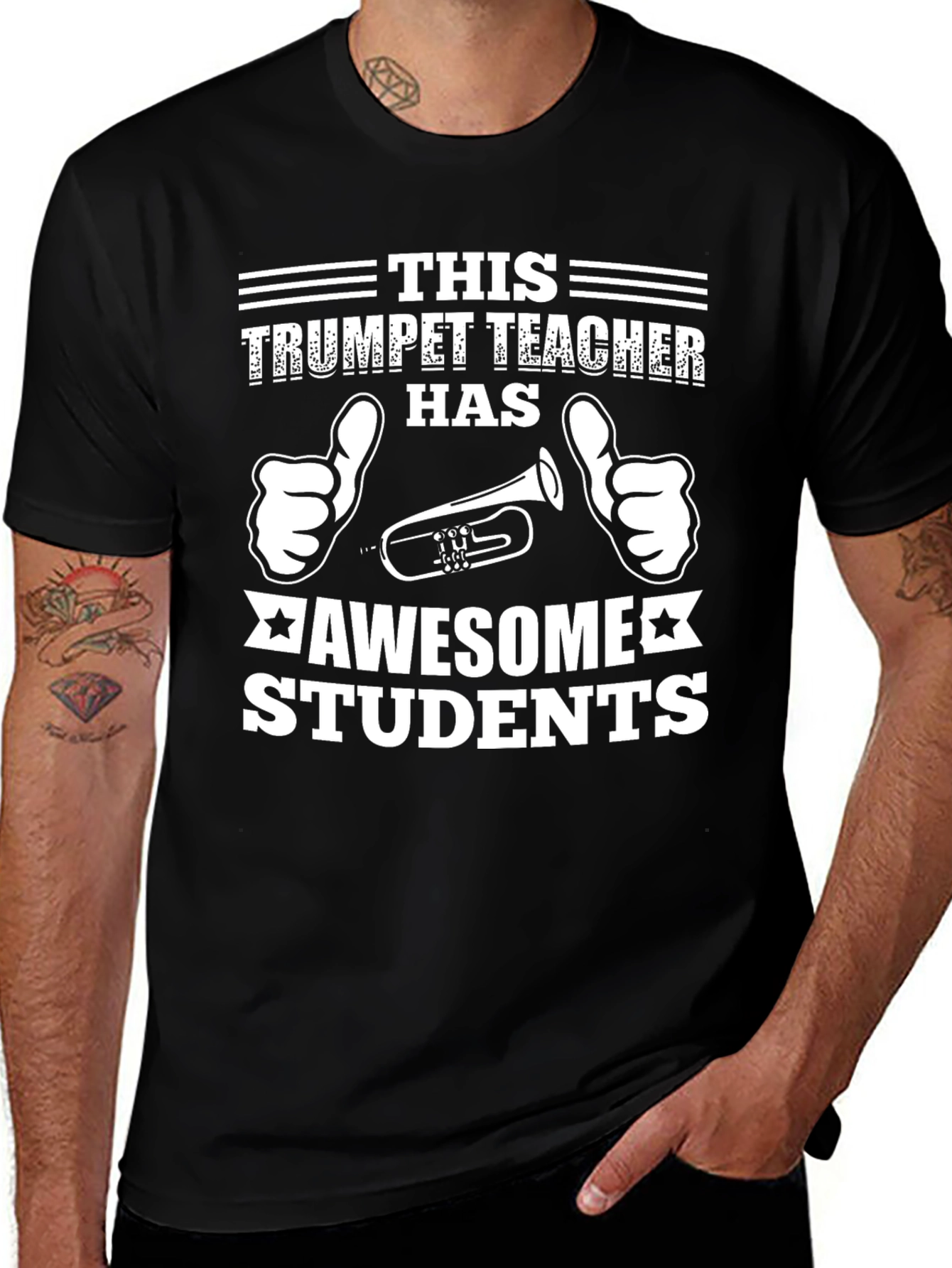 Trumpet Teacher Awesome Students Graphic Tee